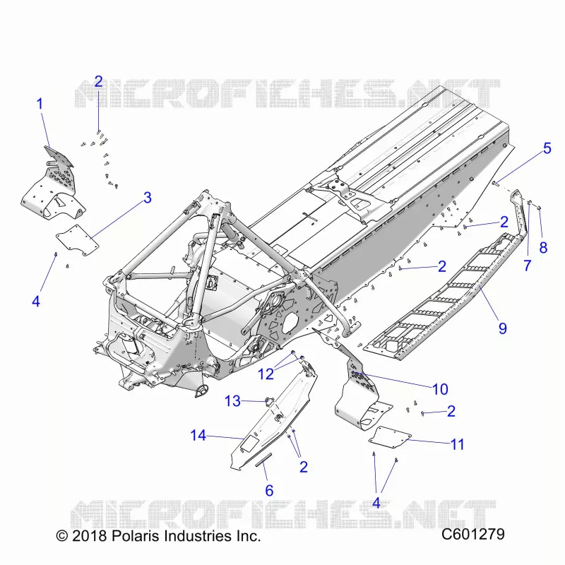 CHASSIS, PROTEZIONE FRIZIONE/FOOTRESTS/RUNNING BOARDS