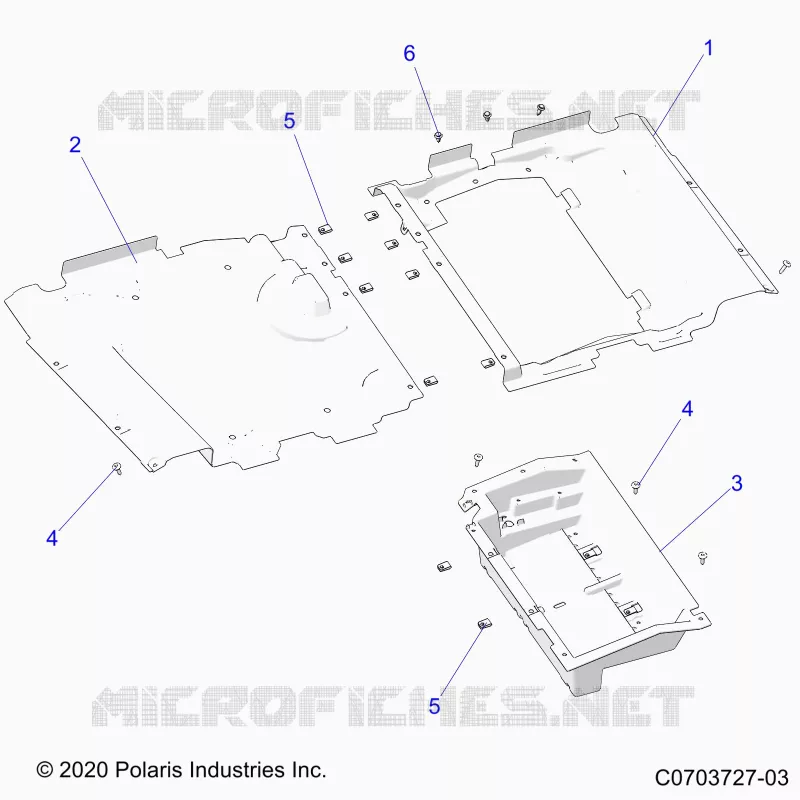 PAVIMENTO PANELS, UNDERSEAT