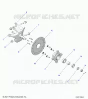TIMONE, FRONT HUB AND SPINDLE