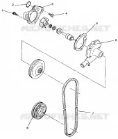 POMPA DELL'ACQUA 500 CARB 0962764, 500 CARB SKS 0962564,  EUROPEAN 500 CARB SKS E (4931873187C013)
