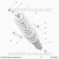 SUSPENSION, REAR SHOCK MONTAGGIO