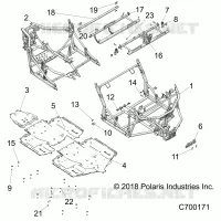 CHASSIS, TELAIO PRINCIPALE AND SKID PLATES
