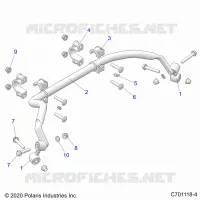 SUSPENSION, REAR BARRA DI STABILIZZAZIONE