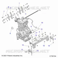 ENGINE, ENGINE AND TRASMISSIONE MOUNTING