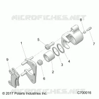 FRENO POSTERIORE CALIPER