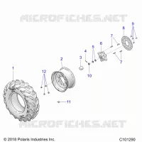 RUOTE, FRONT TIRE AND BRAKE DISC