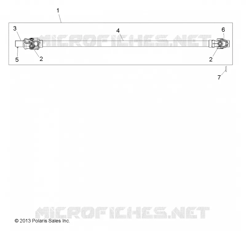DRIVE TRAIN, FRONT PROP ALBERO