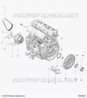 ENGINE, ALTERNATORE, FLYWHEEL, AND STARTER