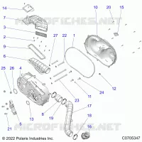 TRASMISSIONE, CLUTCH COVER AND DUCTING