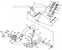 IMPIANTO DI SCARICO SL 900 B974091 and SL 1050 B974090 (4940974097B007)