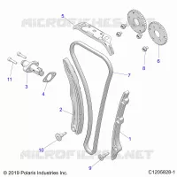 CAM CATENA AND TENSIONER