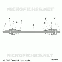 TRASMISSIONE, FRONT HALF SHAFT