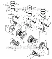 PISTONEEE   ALBERO MOTORE RXL 0940768 AND RXL TOURING 0940869 (4925062506042A)