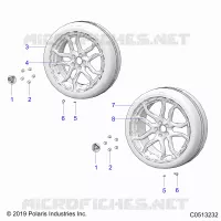 RUOTAS, FRONT AND REAR (SL MODELS)