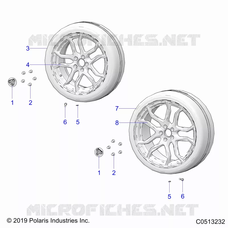 RUOTAS, FRONT AND REAR (SL MODELS)