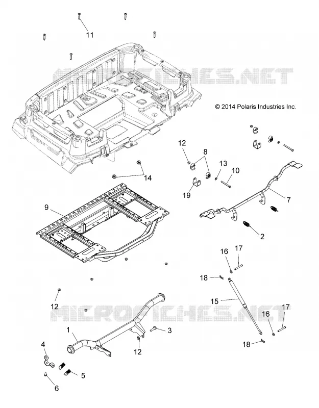 CARROZZERIA POSTERIORE BOX FRAME AND PIVOT