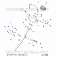 STEERING, HANDLEBAR, STERZO POST