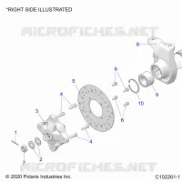 SOSPENSIONI ANTERIORI HUB, CARRIER, AND BRAKE DISC
