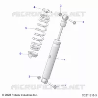 SUSPENSION, AMMORTIZZATORE POSTERIORE