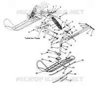 SOSPENSIONI ANTERIORI and SCIARE LITE 0963433, EURO LITE E963433 and LITE DELUXE 09 (4931663166B001)