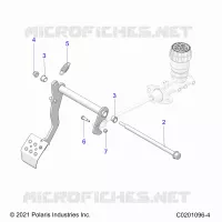 BRAKES, PEDAL AND CILINDRO PRINCIPALE MOUNTING