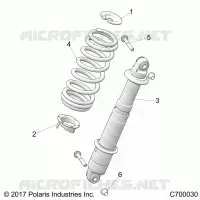 SUSPENSION, REAR SHOCK MONTAGGIO