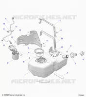 SISTEMA DI ALIMENTAZIONE CARBURANTE, FUEL TANK ASM.