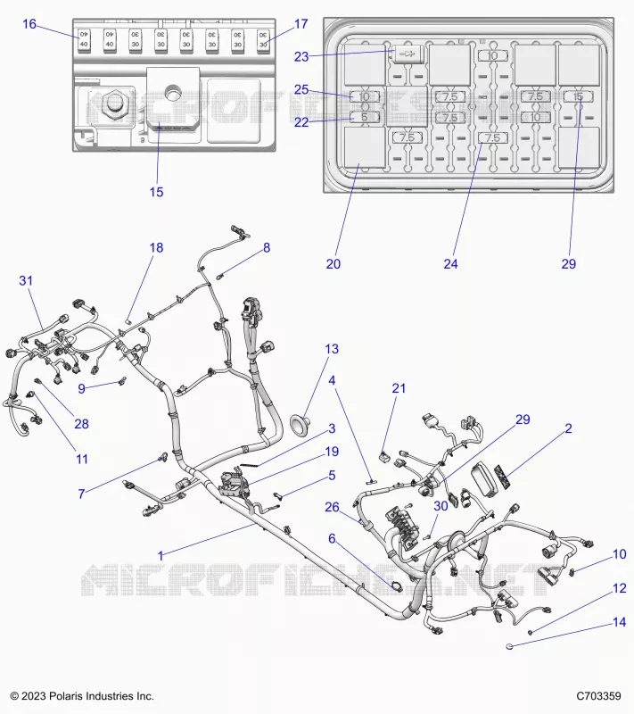 ELETTRICO, WIRE HARNESS, CHASSIS