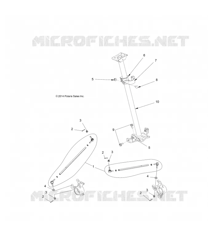 STEERING, STERZO POST ASM.