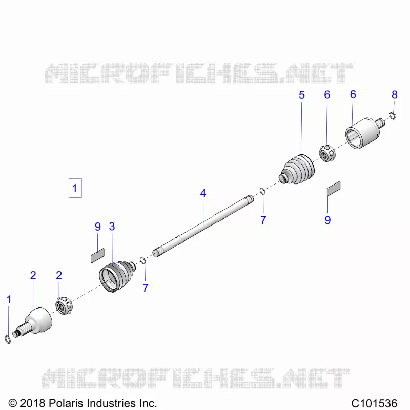 DRIVE TRAIN, TRANSMISSIONE ANTERIORE SHAFT