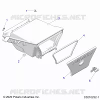 BODY, STORAGE BOX, REAR