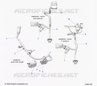 ELETTRICO, WIRE HARNESS, HOOD, ELECTRIC START