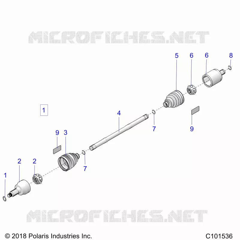 DRIVE TRAIN, TRANSMISSIONE ANTERIORE SHAFT