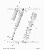 SUSPENSION, REAR SHOCK MONTAGGIO