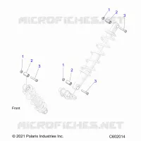 SUSPENSION, SHOCK MONTAGGIO, REAR SUSP.