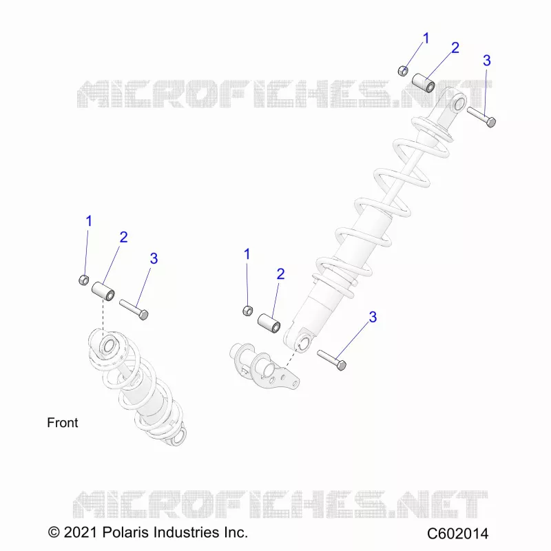 SUSPENSION, SHOCK MONTAGGIO, REAR SUSP.