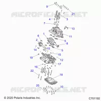 ENGINE, CRANKCASE AND ALBERO MOTORE