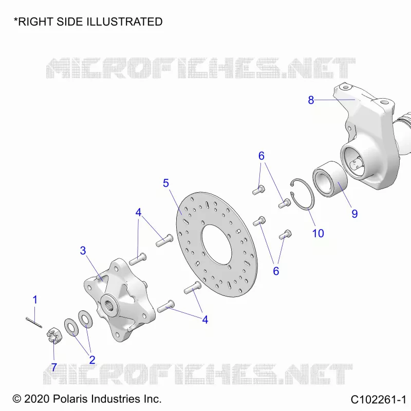 SOSPENSIONI ANTERIORI HUB, CARRIER, AND BRAKE DISC
