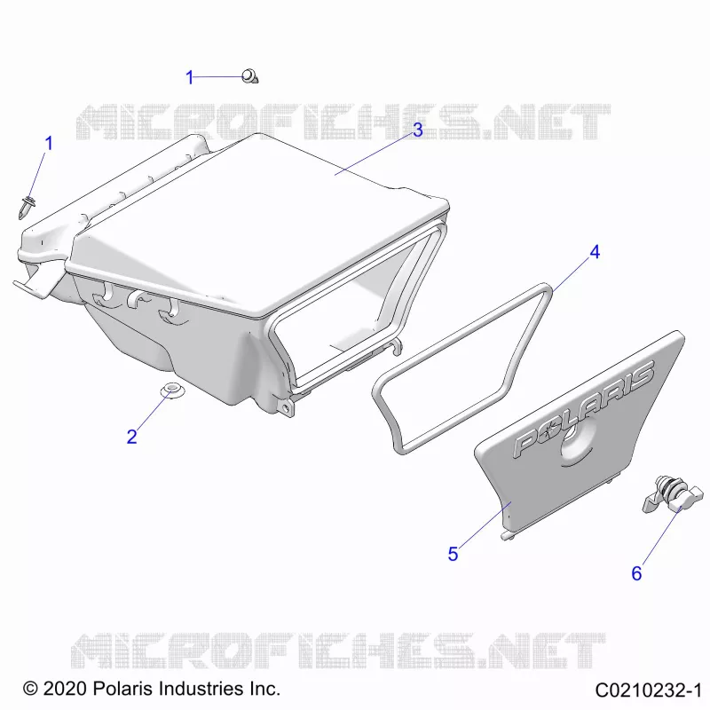 BODY, STORAGE BOX, REAR