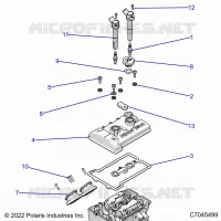 ENGINE, THROTTLE BODY AND VALVOLA COPERTURA
