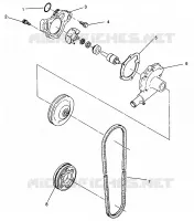 POMPA DELL'ACQUA 500 EFI SKS 0962574, 500 EFI RMK 0962974, and EUROPEAN 500 EFI S (4931983198C010)