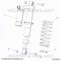 SUSPENSION, SHOCK ANTERIORE