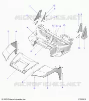 CAPPUCCIO, LINER, FRONT FENDERS,  PILLARS