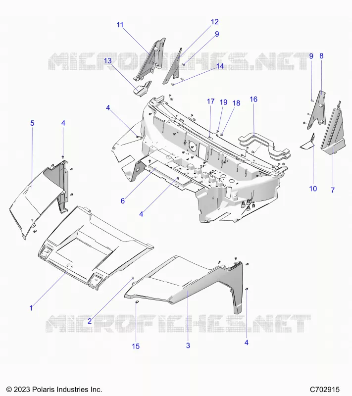 CAPPUCCIO, LINER, FRONT FENDERS,  PILLARS