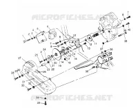 SCATOLA DEGLI INGRANAGGI/FRENO and copertura della catena MOUNTING Scrambler W957840 (4927252725C003)
