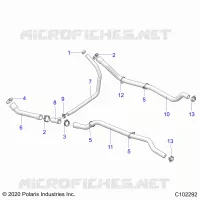 ENGINE, SISTEMA DI RAFFREDDAMENTO, HOSES