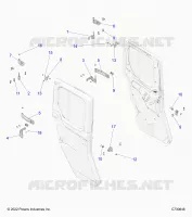 PORTE, REAR, MOUNTING