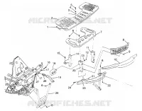 RACK ANTERIORE   PARAURTI MONTAGGIO (300) XPRESS 300 W969530 (4935923592A010)