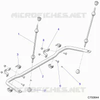 SUSPENSION, POSTERIORE STRUT STABILIZZATORE