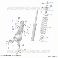SUSPENSION, ANTERIORE MONTANTE